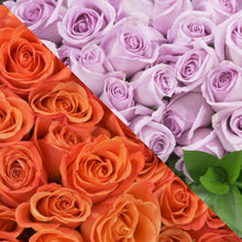 Load image into Gallery viewer, Orange & Lavender Roses