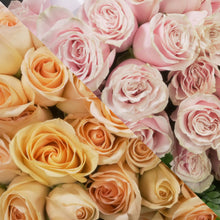 Load image into Gallery viewer, Peach &  Blush Pink Roses