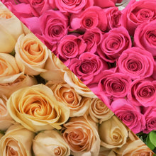 Load image into Gallery viewer, Peach & Hot Pink Roses