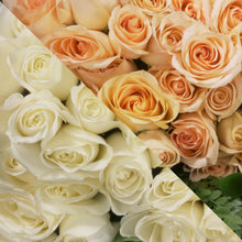 Load image into Gallery viewer, White &  Peach Roses