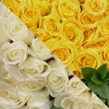 Load image into Gallery viewer, White &  Yellow Roses