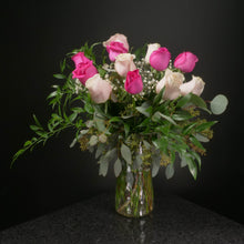 Load image into Gallery viewer,  12 Roses / Vase / Fancy