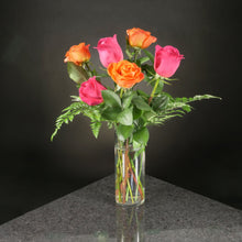 Load image into Gallery viewer,  6 Roses / Vase / Basic