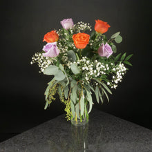 Load image into Gallery viewer,  6 Roses / Vase / Fancy
