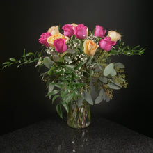 Load image into Gallery viewer,  12 Roses / Vase / Fancy