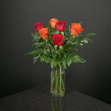 Load image into Gallery viewer,  6 Roses / Vase / Basic