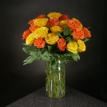 Load image into Gallery viewer, Yellow &  Orange Roses