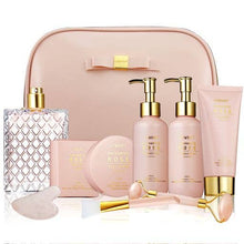 Load image into Gallery viewer, Enchanted Rose Self Care Kit - Perfumes, Jade Roller &amp; More