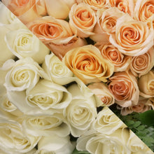Load image into Gallery viewer, White &amp;  Peach Roses