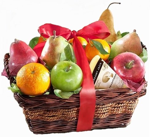 Fresh Fruit & Gourmet Gift Basket