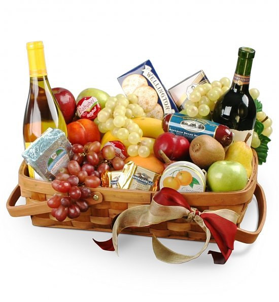 Fresh Fruit & Gourmet Gift Basket