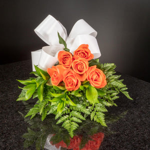 Orange Roses 6 Roses / Hand-Tied / Basic