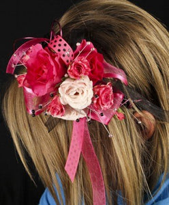 Red and Pink Floral Headband