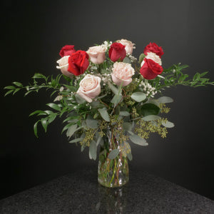  12 Roses / Vase / Fancy