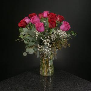  12 Roses / Vase / Fancy