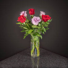 Load image into Gallery viewer,  6 Roses / Vase / Basic