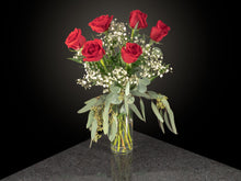 Load image into Gallery viewer,  6 Roses / Vase / Fancy