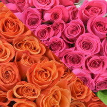 Load image into Gallery viewer, Orange &amp; Hot Pink Roses