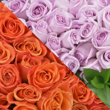 Load image into Gallery viewer, Orange &amp; Lavender Roses