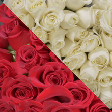 Load image into Gallery viewer, Red &amp; White Roses