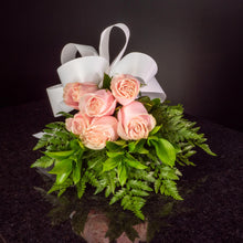 Load image into Gallery viewer, Blush Pink Roses 6 Roses / Hand-Tied / Basic