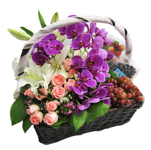 Fruit & Flowers Basket