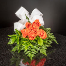 Load image into Gallery viewer, Orange Roses 6 Roses / Hand-Tied / Basic