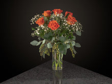 Load image into Gallery viewer,  6 Roses / Vase / Fancy