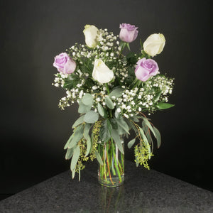  6 Roses / Vase / Fancy